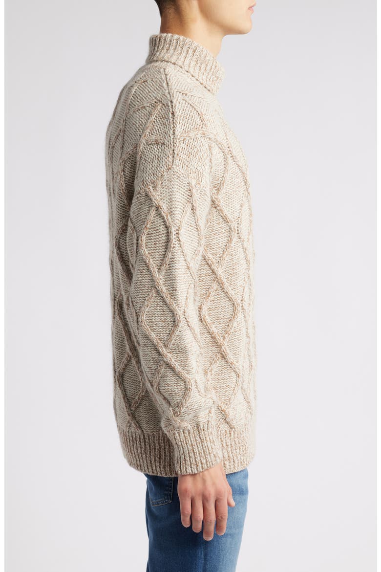Estupendo Diamond Stitch Sweater, Alternate, color, WHITE