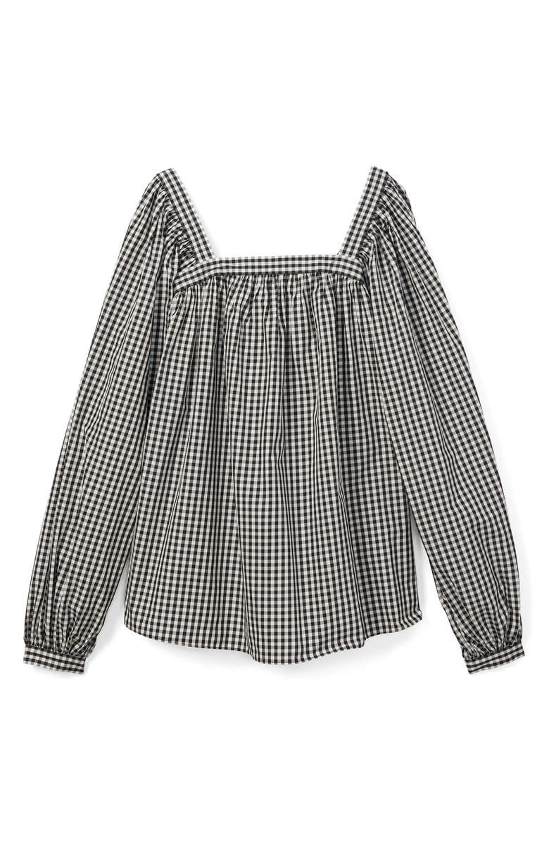 Kate Spade New York gingham belle blouse, Alternate, color, 