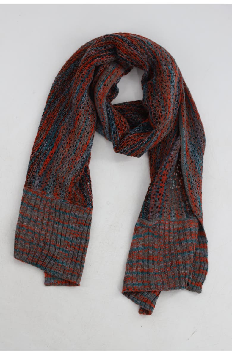 La Fiorentina Marble Knit Scarf, Alternate, color, Netural Combo
