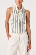 ASTR the Label Adrianna Stripe Cotton Halter Top