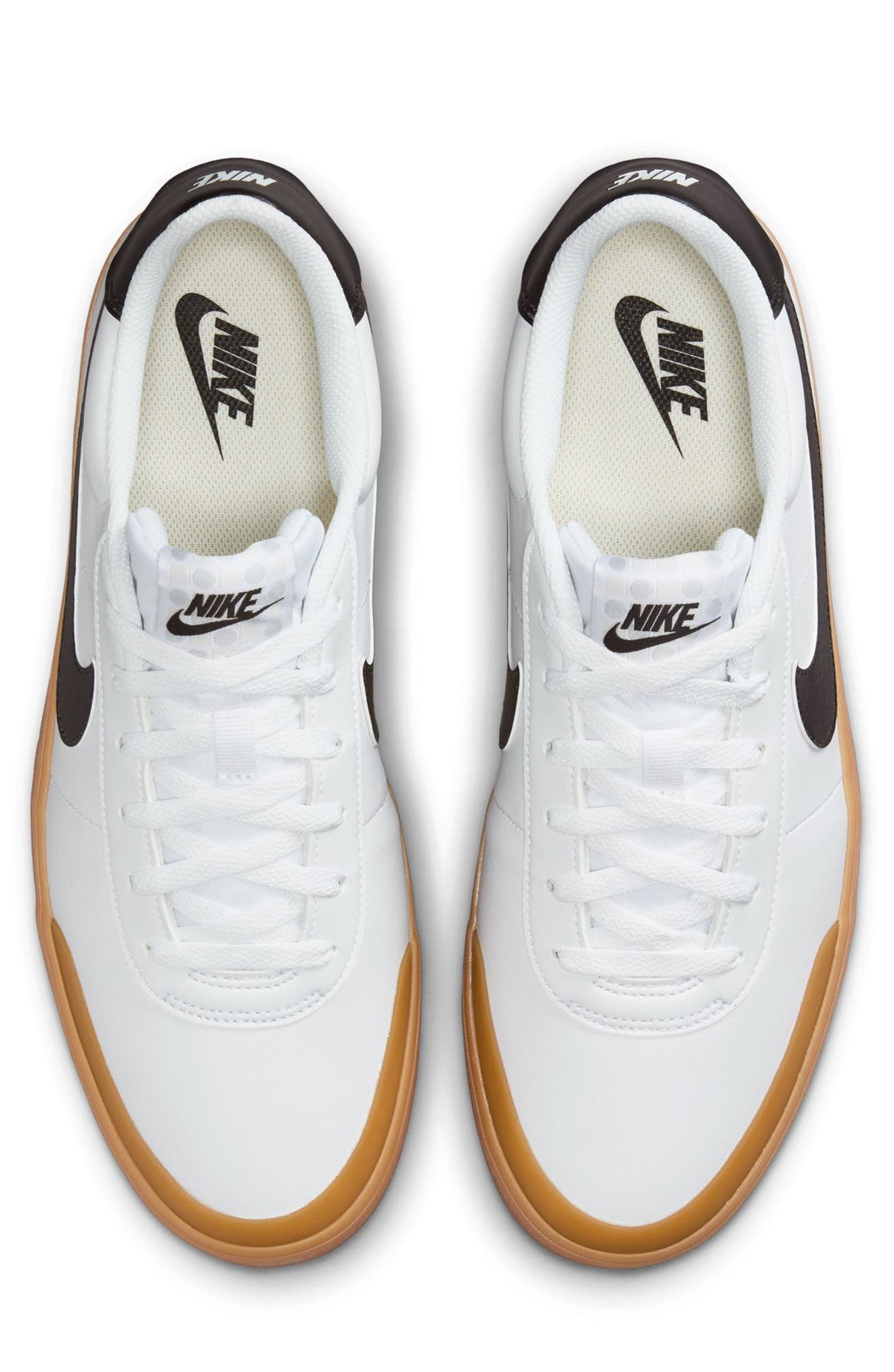 Nike Court Shot Low Top Sneaker, Alternate, color, White/ Gum Light Brown