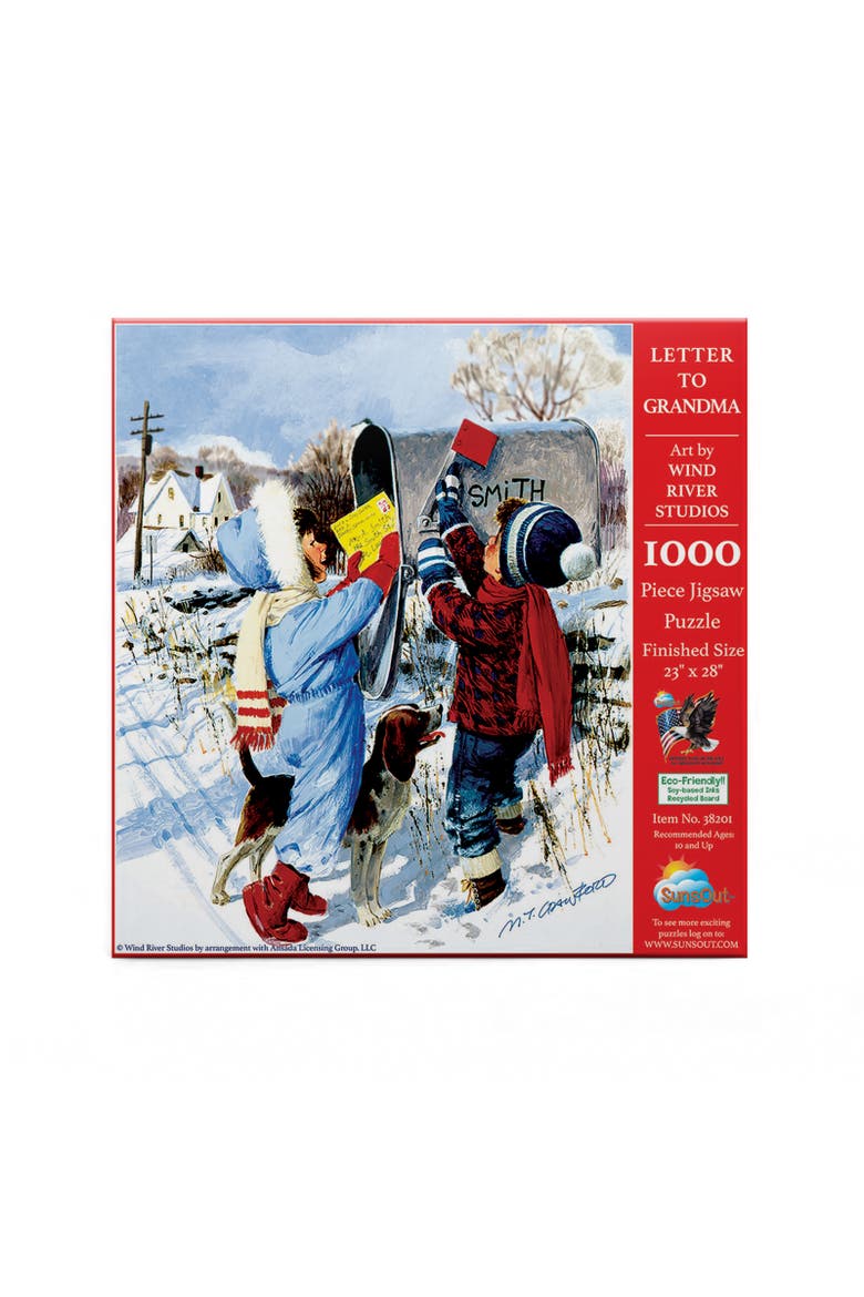 Letter to Grandma 1000 piece Jigsaw Puzzle for Adults, Alternate, color, Multicolor