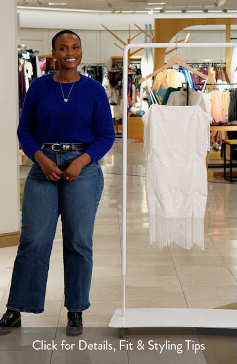 Beaded Fringe Sleeveless Dress, sales video thumbnail