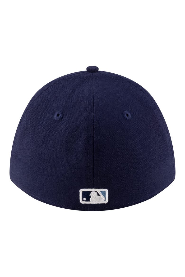 Men's New Era  Navy Tampa Bay Rays Alternate Player Replica 39THIRTY M-Crown Flex Hat, Alternate, color, Navy
