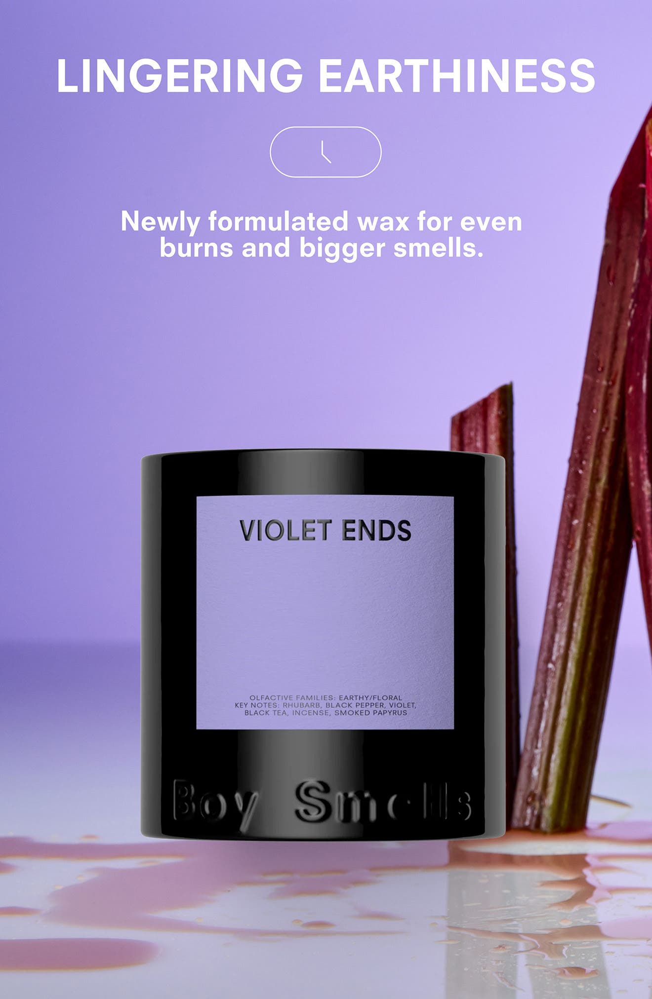 Boy Smells Violet Ends Candle - Thumbnail 2