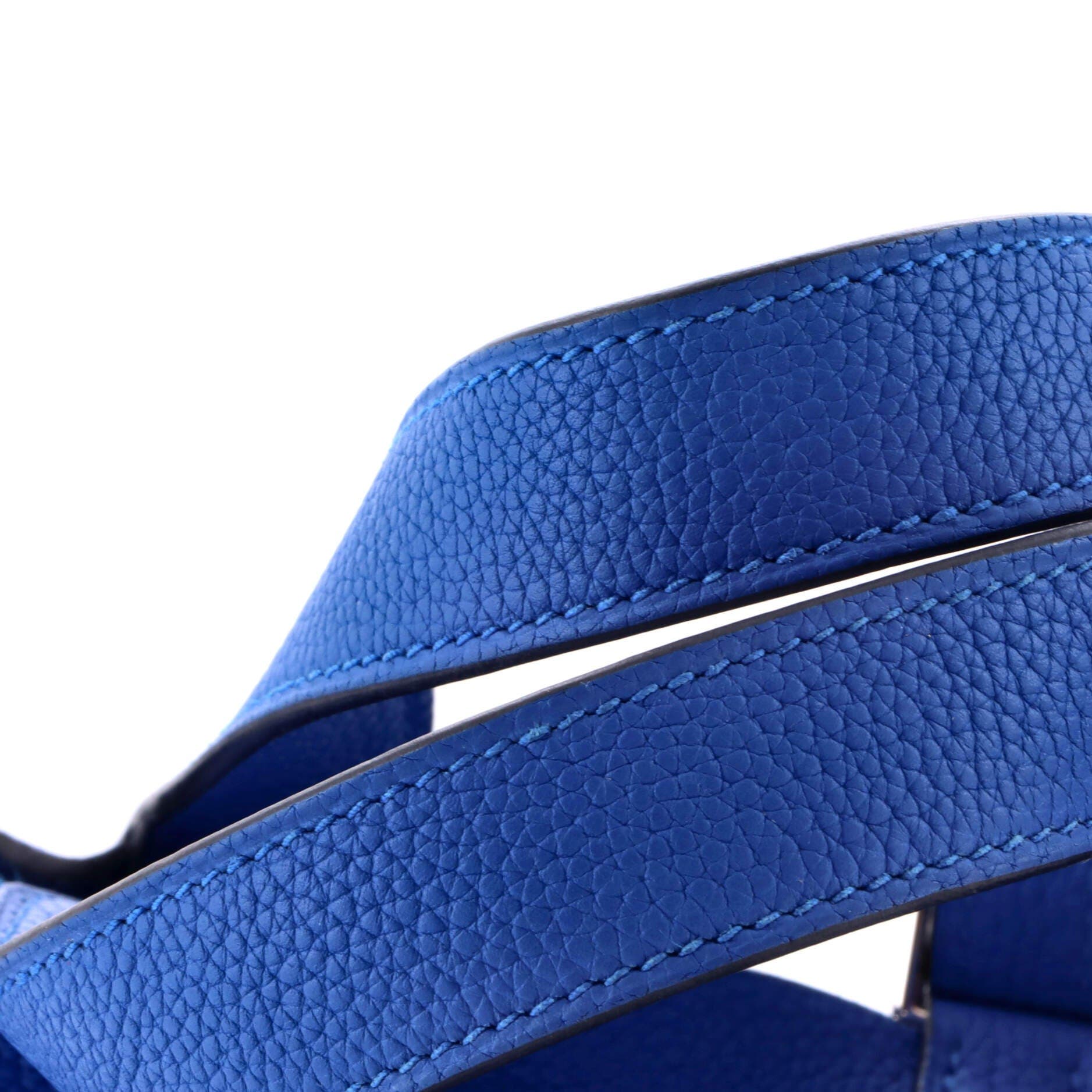 Pre-Owned Hermes Picotin Lock Bag Maurice PM, Alternate, color, Bleu France