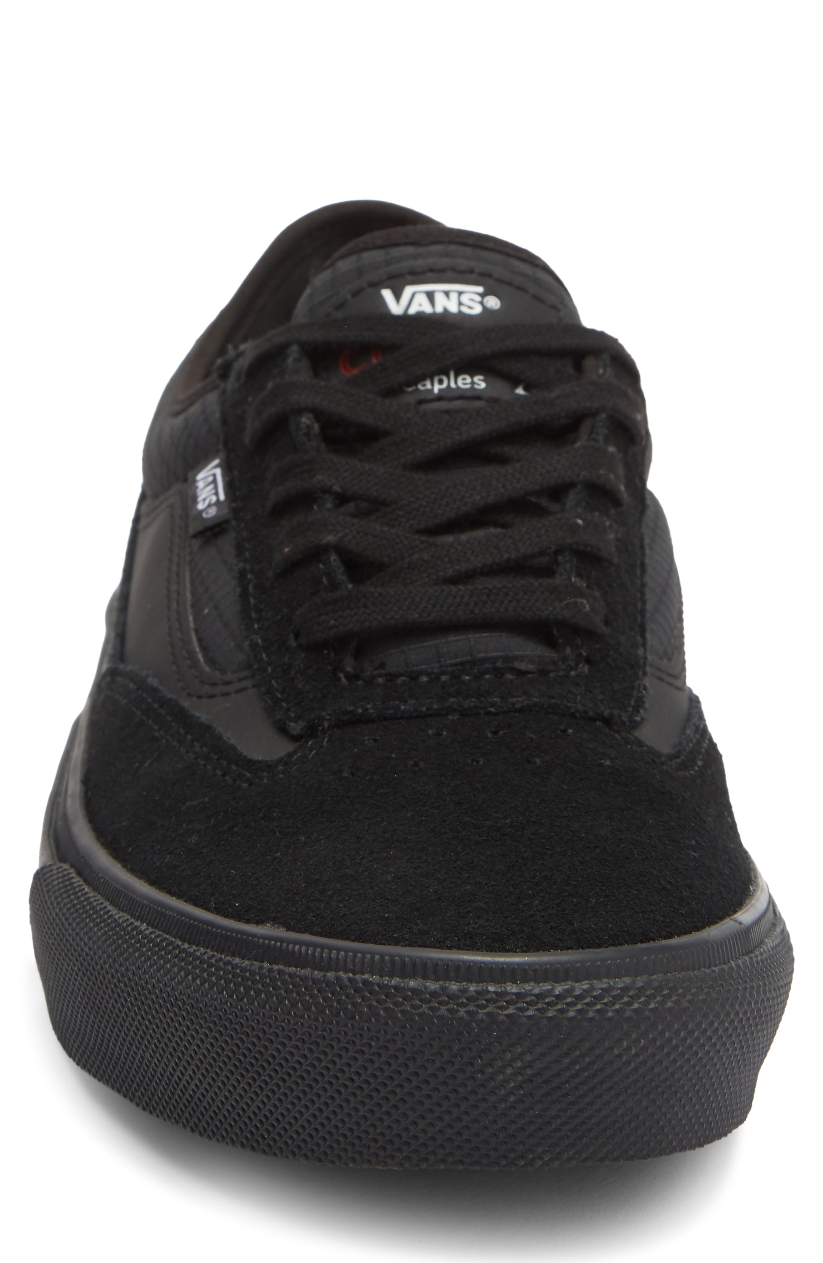 Skate Curren Caples Sneaker, Alternate, color, BLACK/BLACK