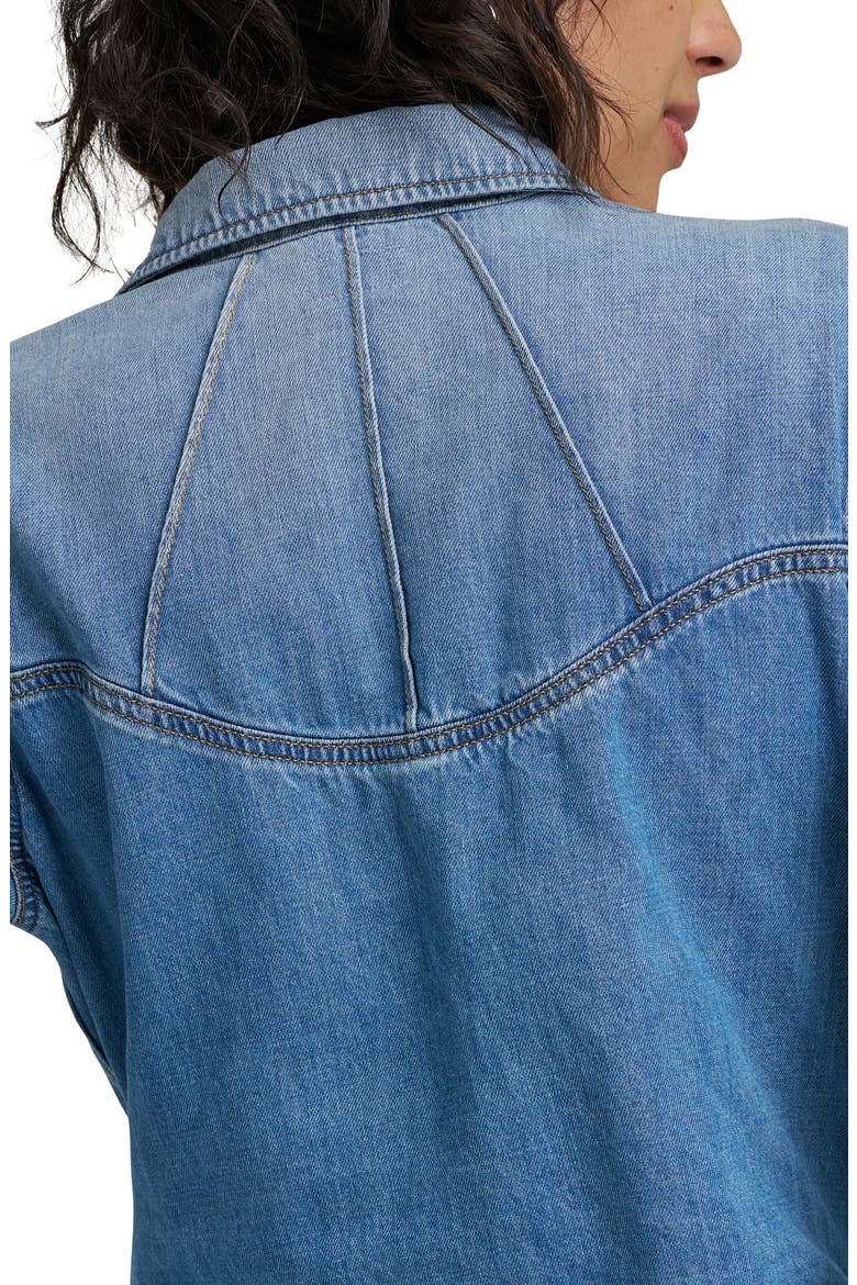 Radiating Long Sleeve Denim Jumpsuit, Alternate, color, SHIMMERSTONE