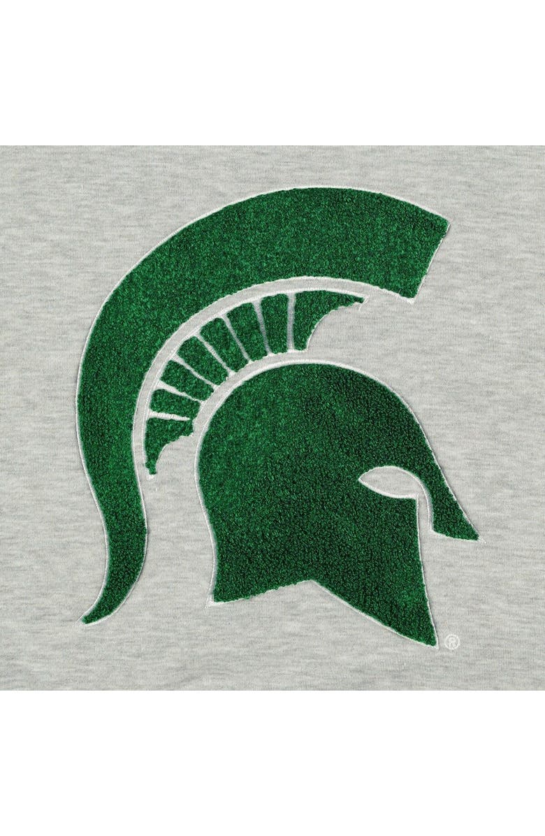 GAMEDAY COUTURE Women's Gameday Couture Ash Michigan State Spartans In It To Win It Sporty Mock Neck Pullover Sweatshirt, Alternate, color, Ash