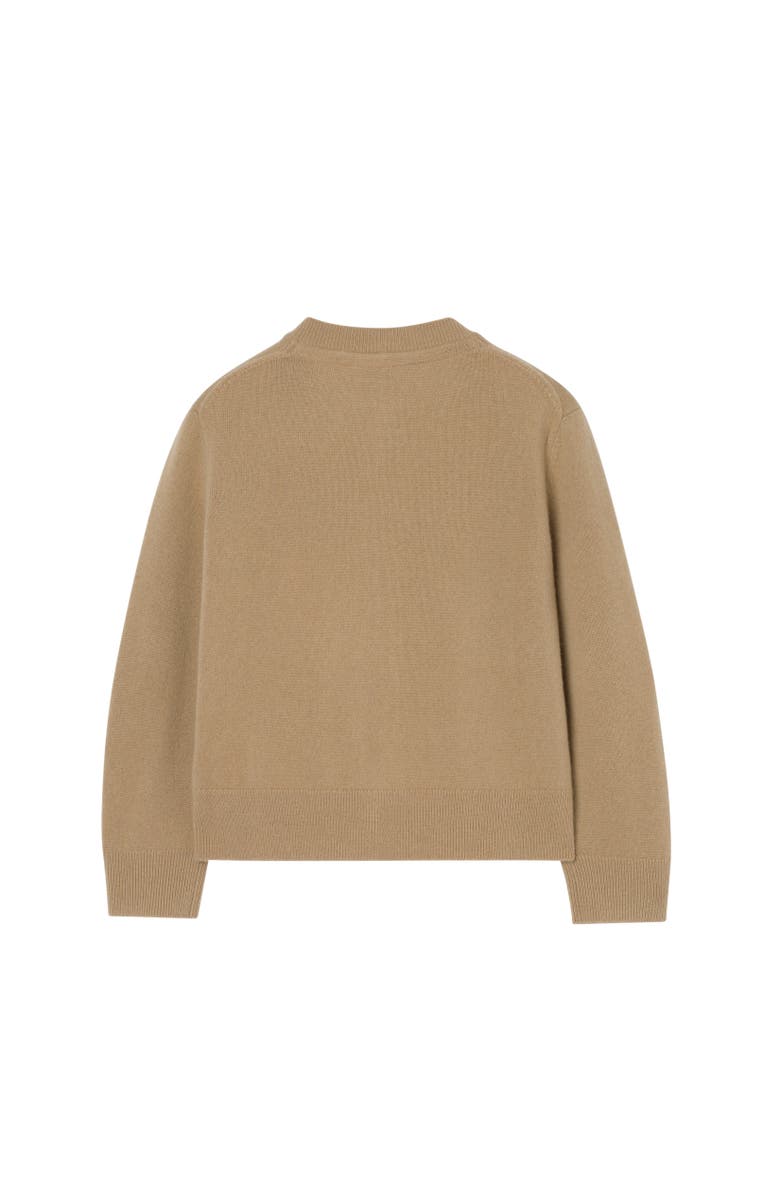 Burberry Cashmere Cardigan, Alternate, color, Flax Beige