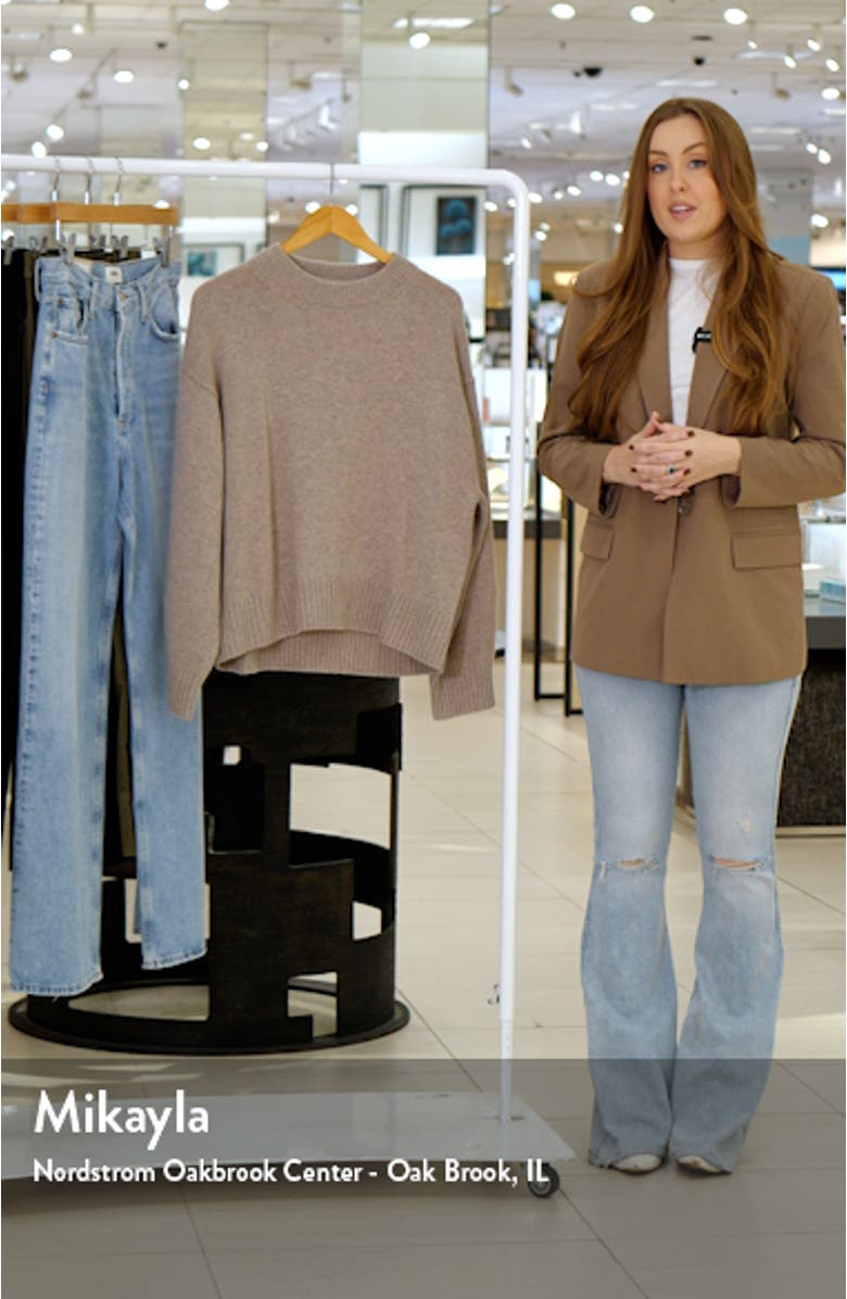 Cove Oversize Crewneck Cashmere Blend Sweater, sales video thumbnail