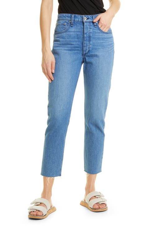 Nina High Waist Ankle Cigarette Jeans (Poppy)