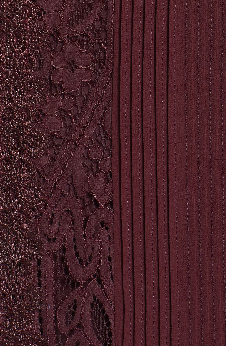 Chelsea28 Lace Pleated Midi Dress, Alternate, color, 