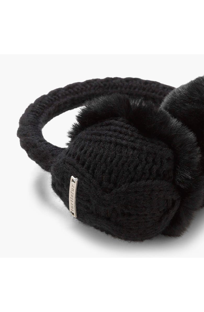Turtle Fur Ear Muffin Earmuffs, Alternate, color, Black
