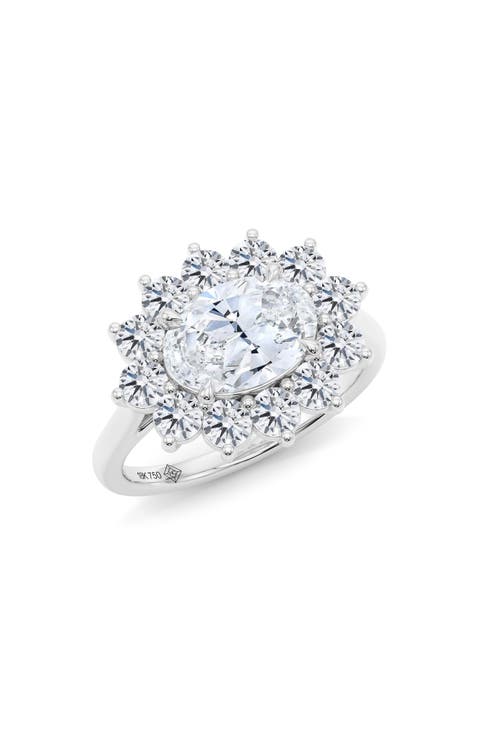 Princess Cut Lab Grown Diamond Engagement Ring