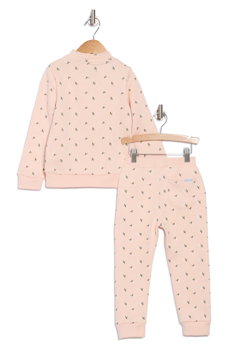 7 For All Mankind Kids' Fleece Half Zip Sweatshirt & Joggers Set, Alternate, color, 