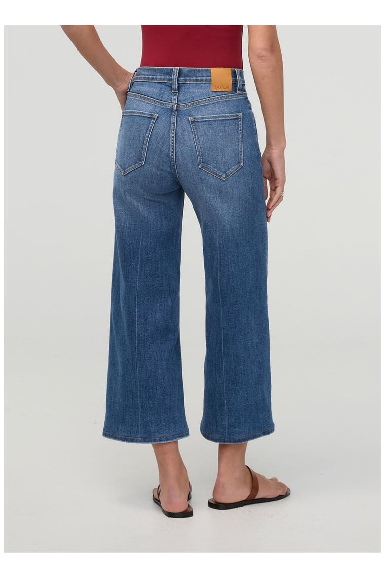 Performance Denim High Rise Wide Leg Crop, Alternate, color, Swell