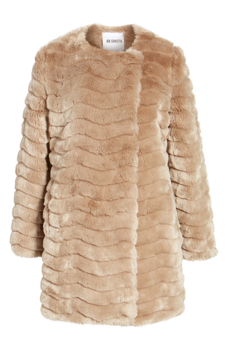 BB Dakota by Steve Madden BB Dakota McCoy Faux Fur Coat, Alternate, color, 