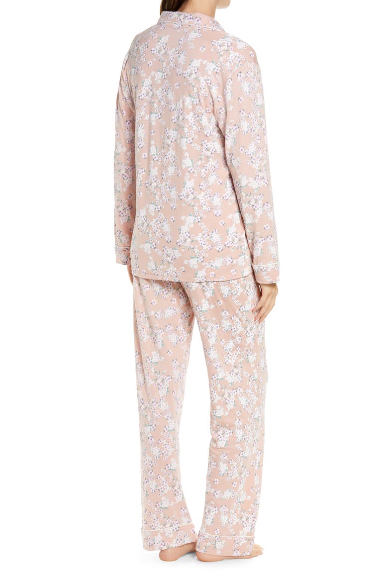 Soft Kate Floral Print Pajamas, Alternate, color, ISABELLE PINK