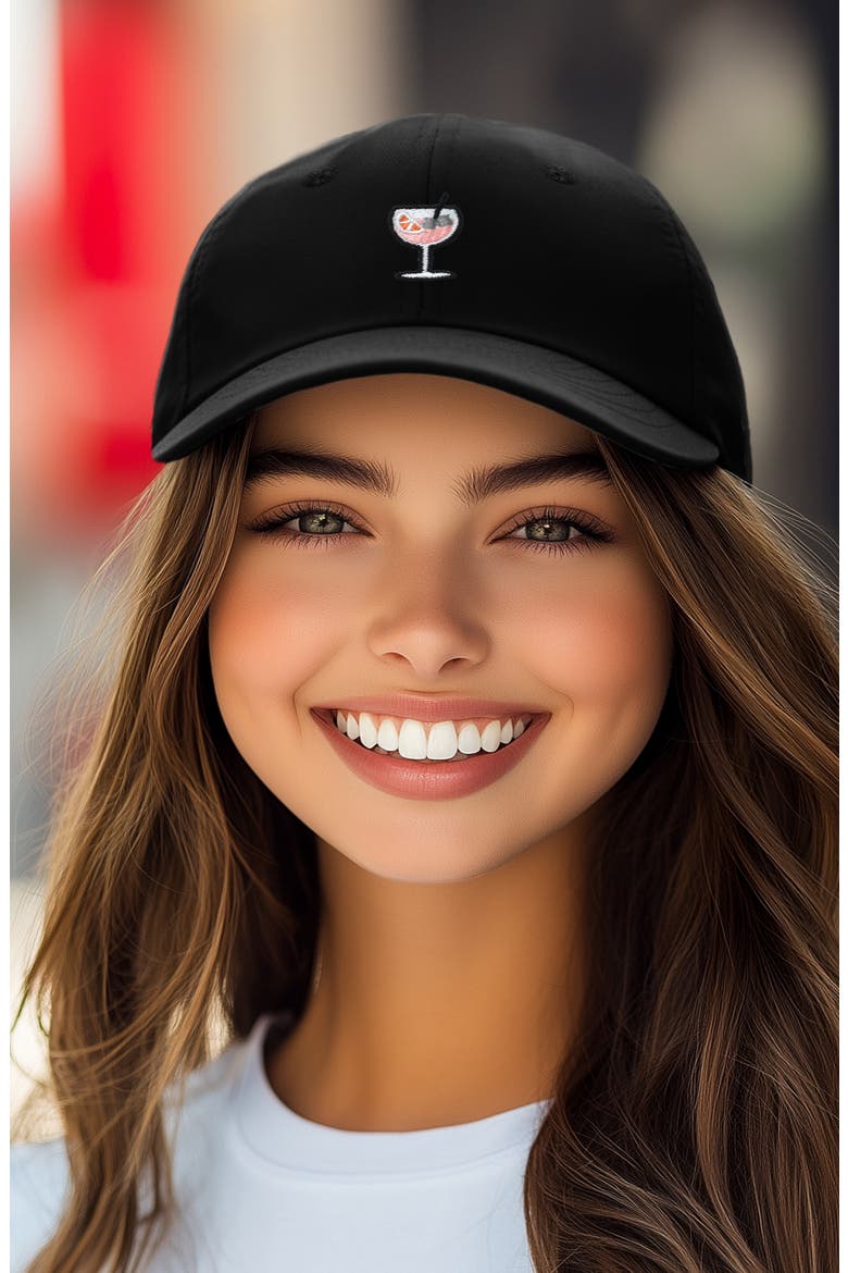 Spritz Embroidered Everyday Hat, Alternate, color, Black