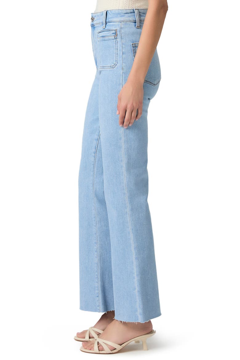 Marlow Raw Hem High Waist Skimmer Flare Jeans, Alternate, color, JAUNT