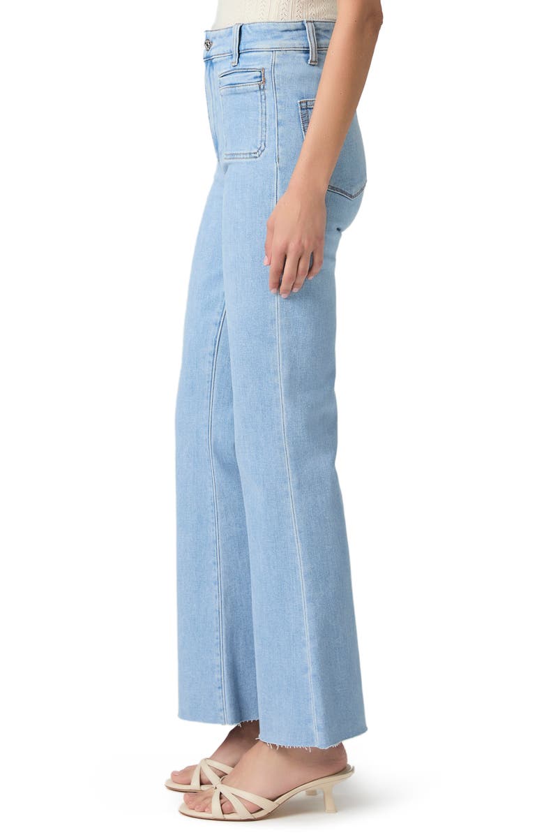 PAIGE Marlow Raw Hem High Waist Skimmer Flare Jeans, Alternate, color, Jaunt