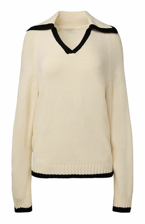 Collar V Neck Sweater