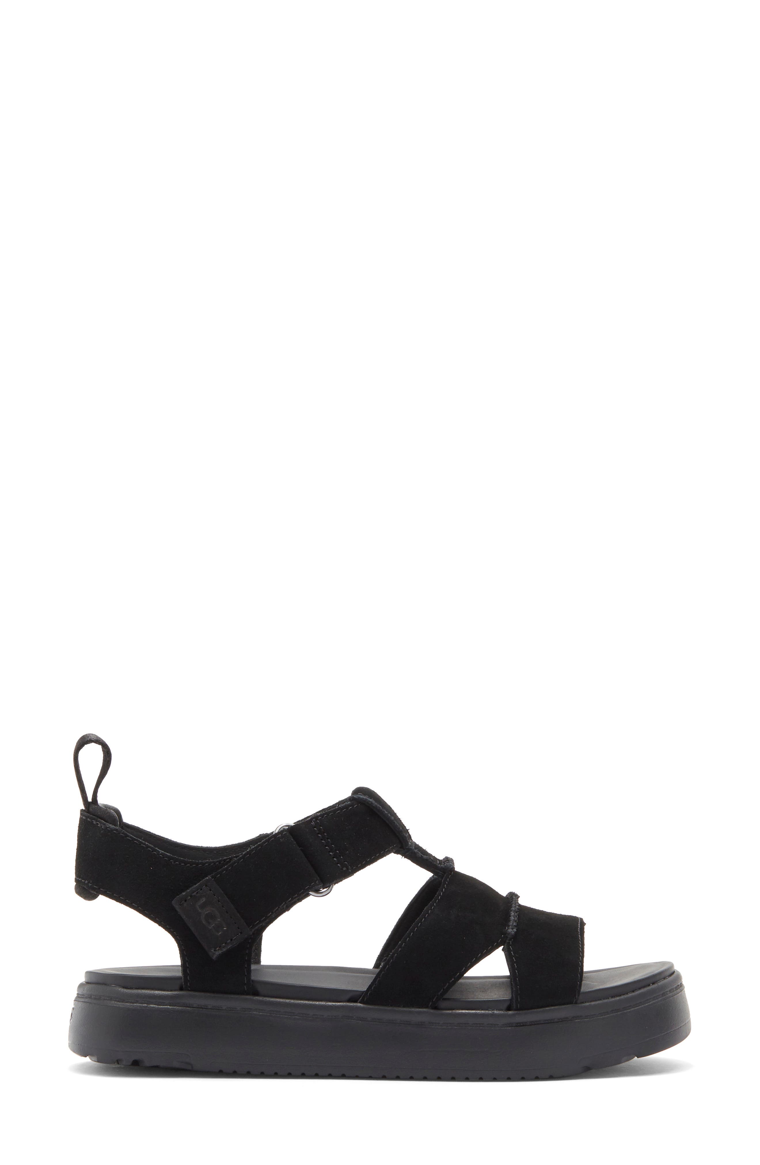 UGG<sup>®</sup> Zayne Fisher Sandal, Alternate, color, Black
