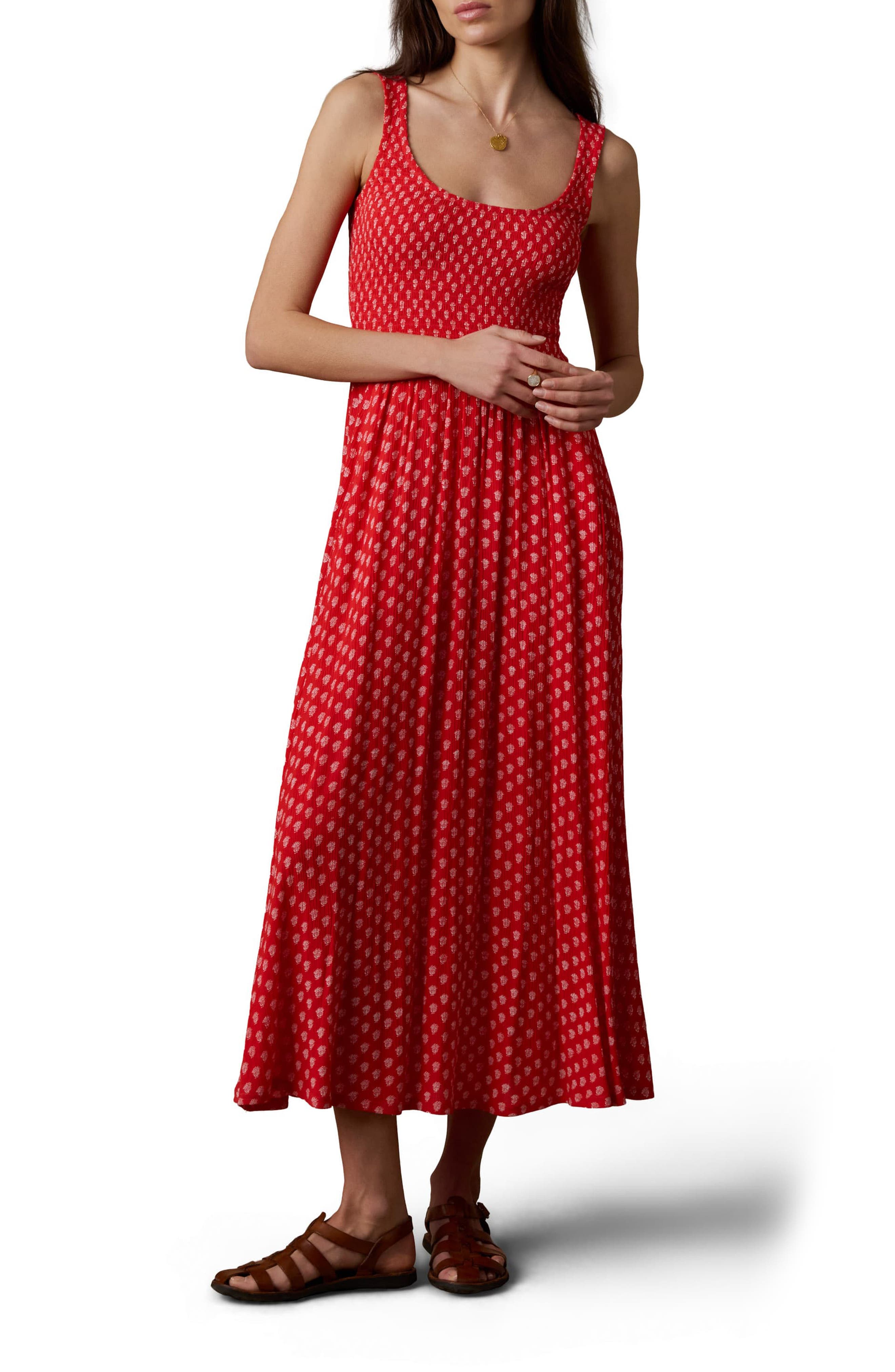 Sophia Smocked Sleeveless Maxi Dress - image 3
