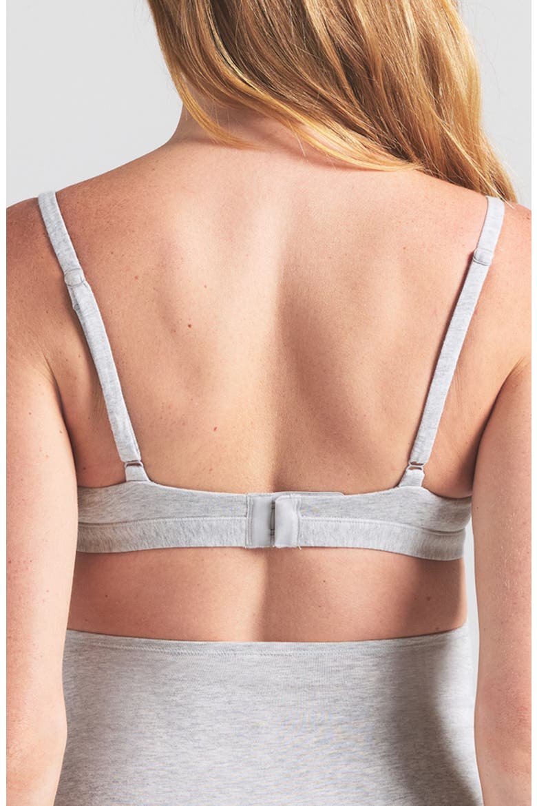 Jersey Maternity/Nursing Bra, Alternate, color, LIGHT HEATHER GREY
