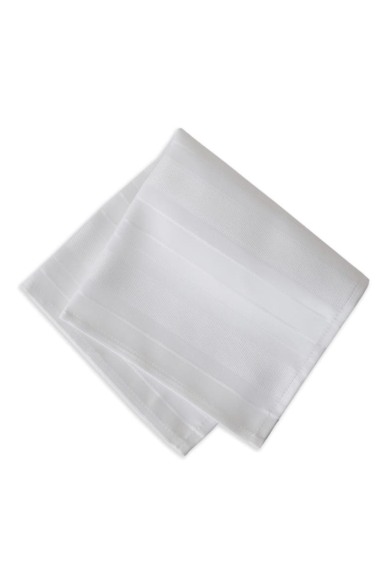 Denley Stripe Jacquard Napkin Set of 4, Alternate, color, White