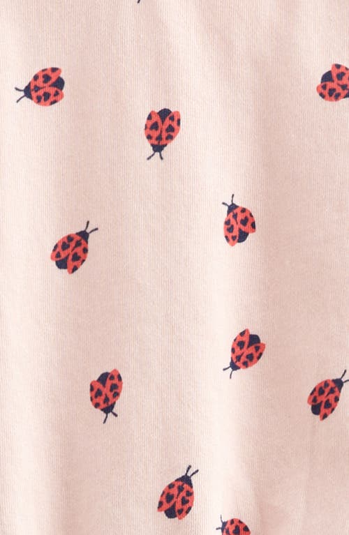 Tucker + Tate Kids' Relaxed Fit Crewneck Sweatshirt & Leggings Set In Pink Ladybug Love- Coral