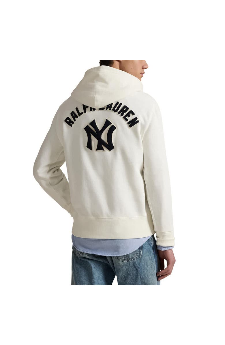 Polo Ralph Lauren Cream Yankees Fleece Hoodie, Alternate, color, 