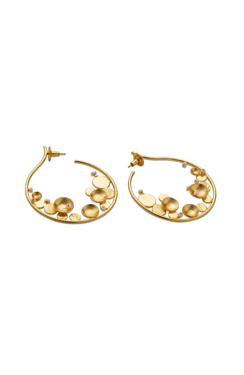 Dhwani Bansal AERO HOOPS, Alternate, color, Gold Plated