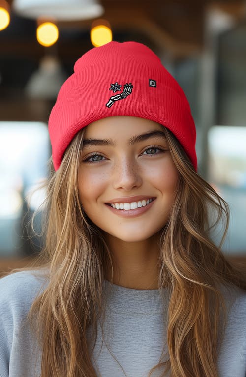 Dalix Chill Touch Beanie In Neon Pink