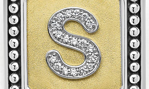 Lagos Signature Caviar Initial Enhancer In Two-tone S