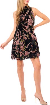 Ted Baker Lara Floral Tie Neck Sleeveless Dress