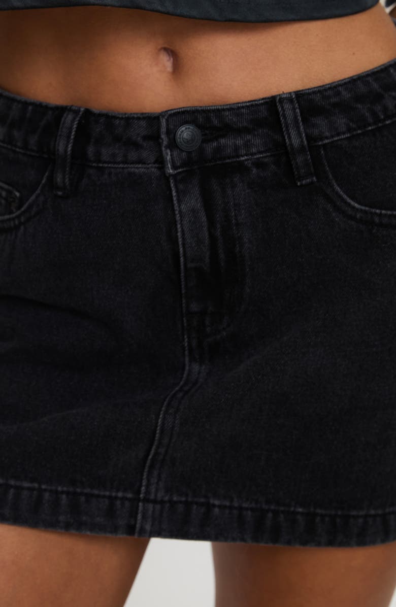 Princess Polly Dickei Denim Miniskirt, Alternate, color, 