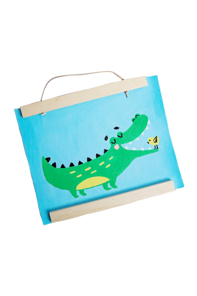 Later Gator Paint-by-Numbers Kit, Alternate, color, Light Blue Canvas