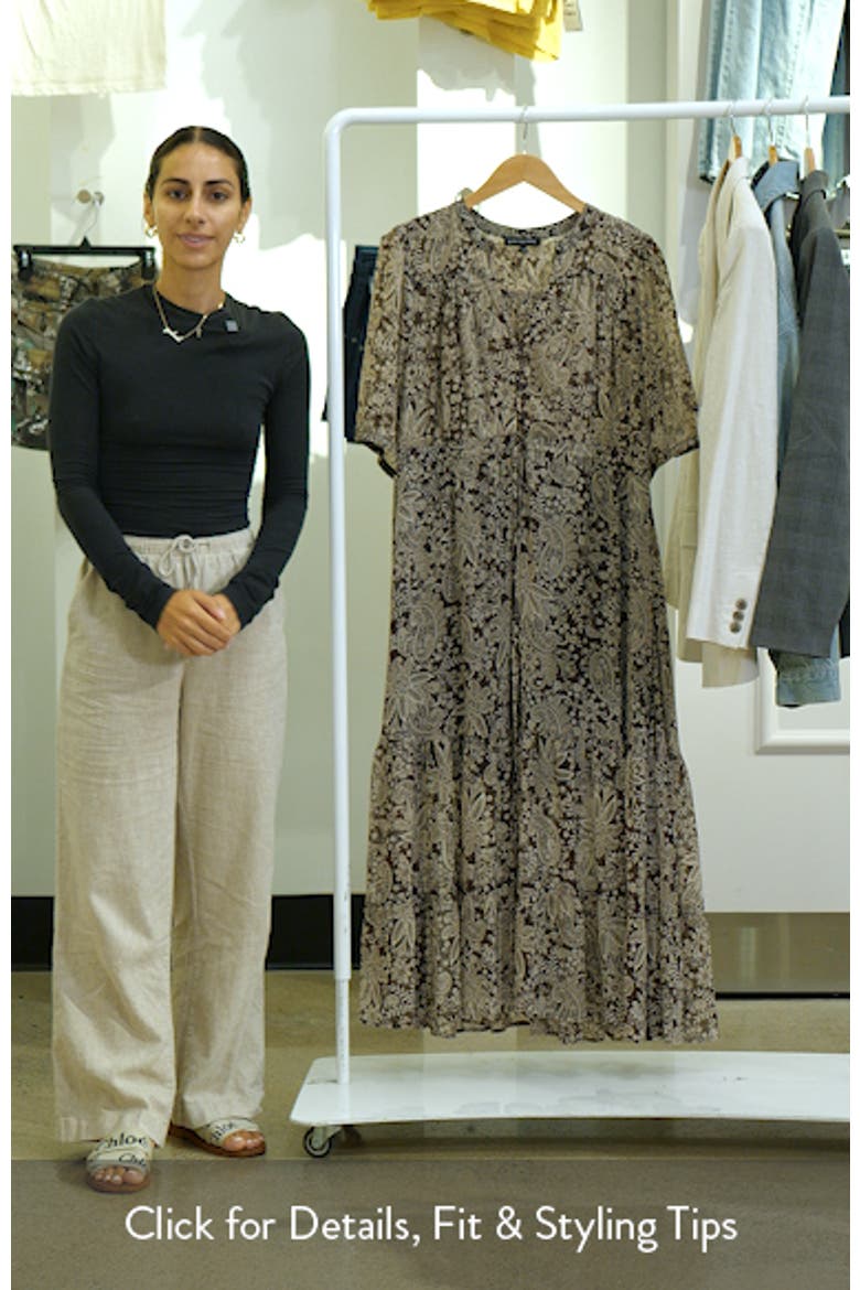 Kira Print Drawstring Maxi Dress video