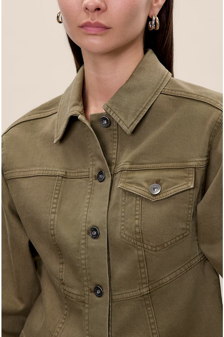 Carmen Garment Dyed Jacket, Alternate, color, Olive