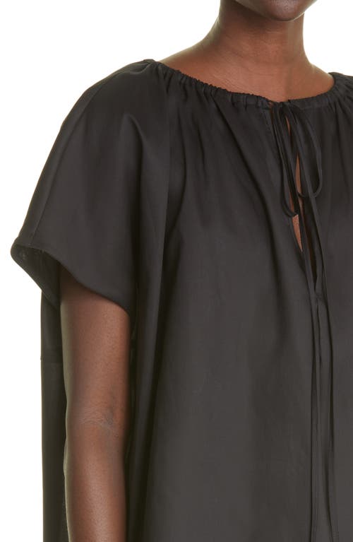 Totême Toteme Drape Cover-up Tunic In Black