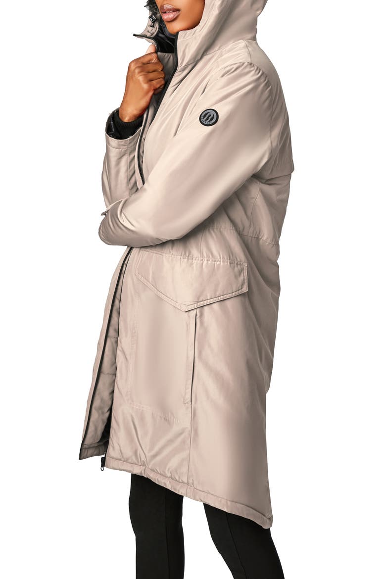 Insulated Hooded Raincoat, Alternate, color, FRAPPE