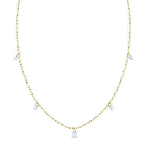 Shop In Season Jewelry 14k Dainty Turquoise Multicharm Necklace