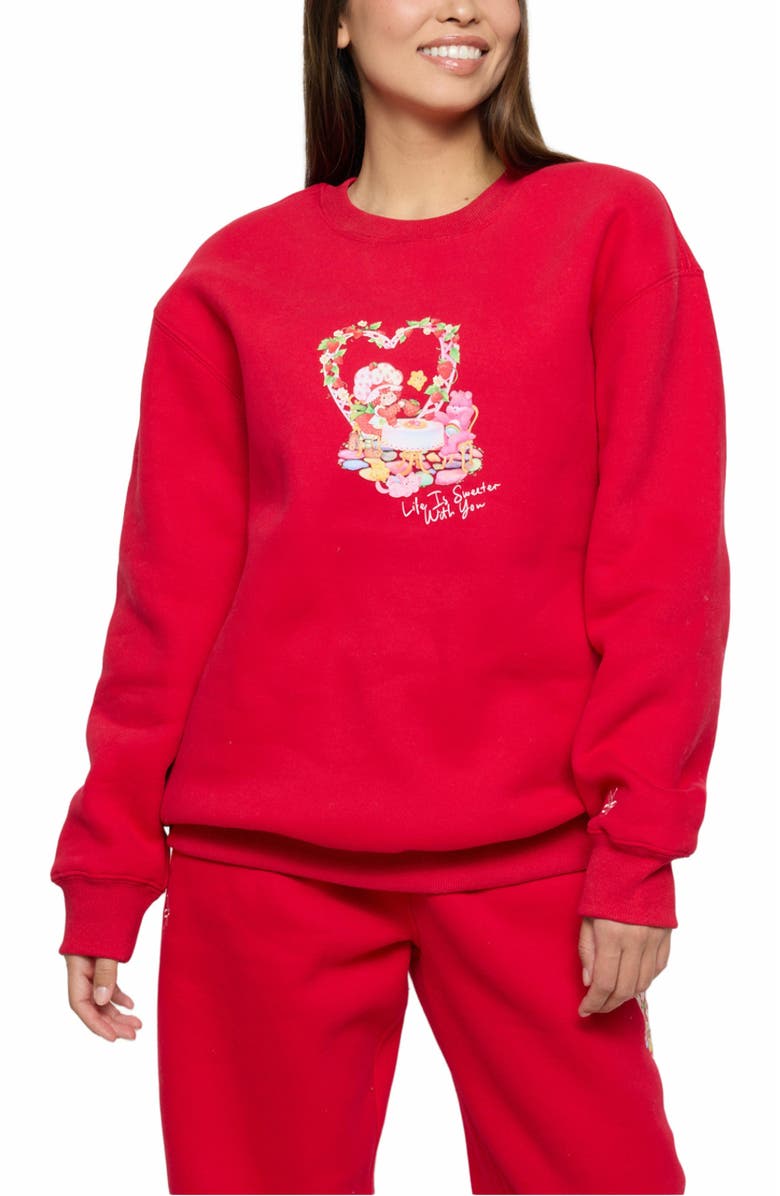 Samii Ryan LIFE IS SWEET CREWNECK, Main, color, Red