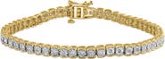 EFFY 14K Gold Vermeil Diamond Tennis Bracelet - 0.14 ctw.