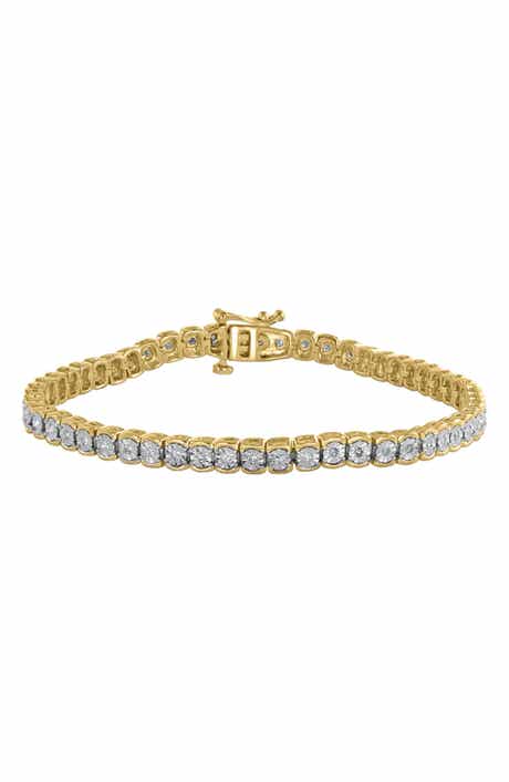 EFFY 14K Gold Vermeil Diamond Tennis Bracelet - 0.14 ctw.