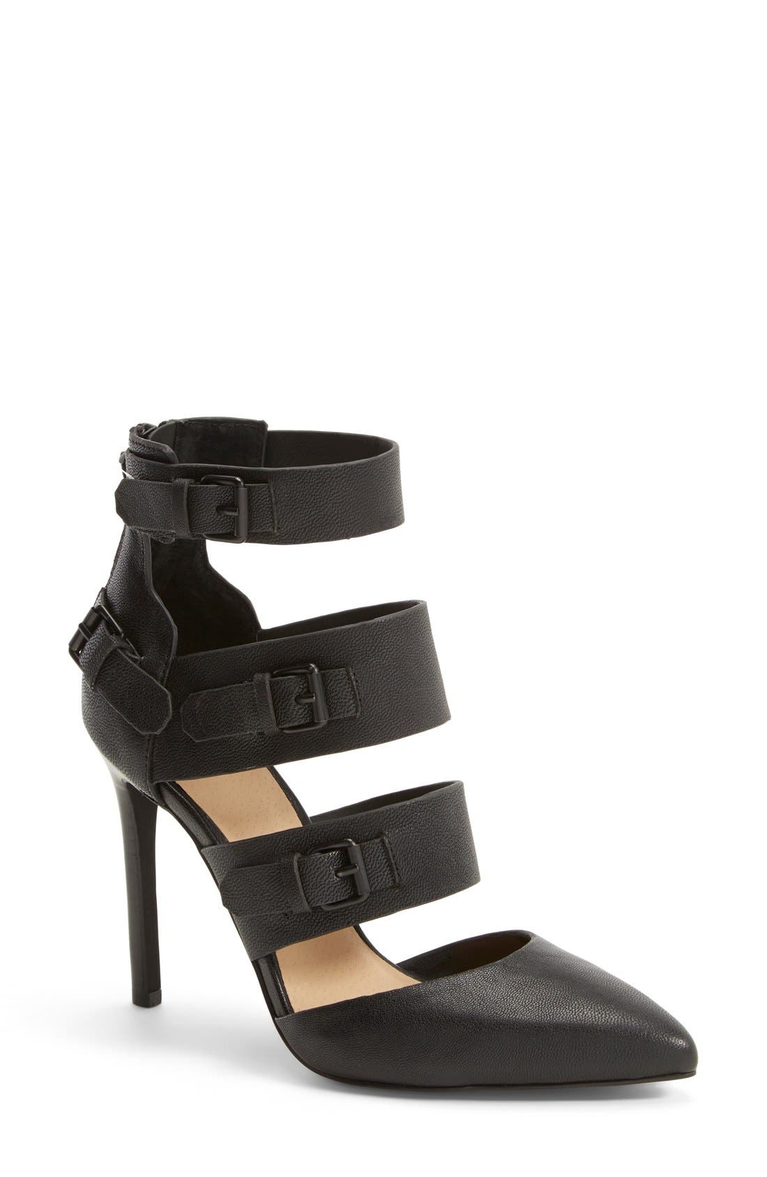 Joe's 'Giddy' Leather Pointy Toe Pump, Main, color, 