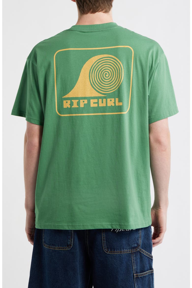 Rolling Wave Cotton Jersey Graphic T-Shirt, Alternate, color, LEAF GREEN