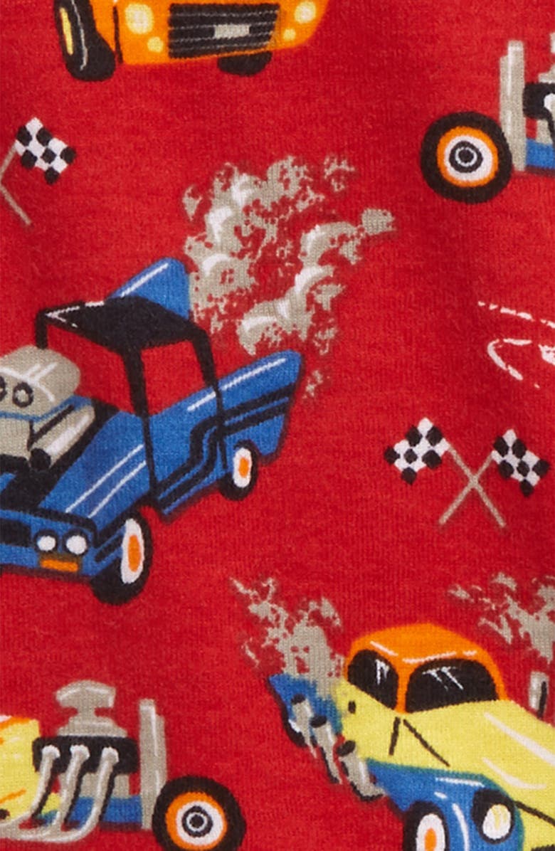 Hatley Hot Rods Organic Cotton Fitted Two-Piece Pajamas, Alternate, color, 